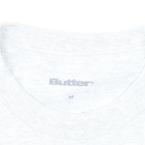 Butter Men's Grey Music Graphic Short Sleeve T-Shirt Size M