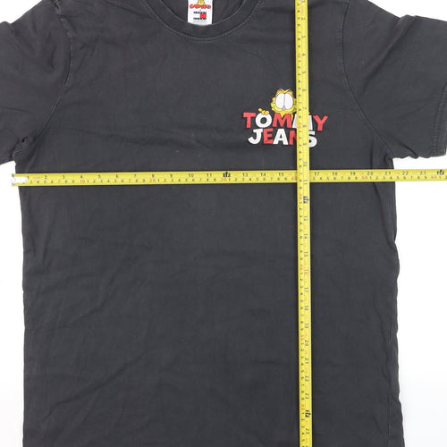Tommy Jeans Men’s Black Garfield Graphic Cotton T-Shirt Size M