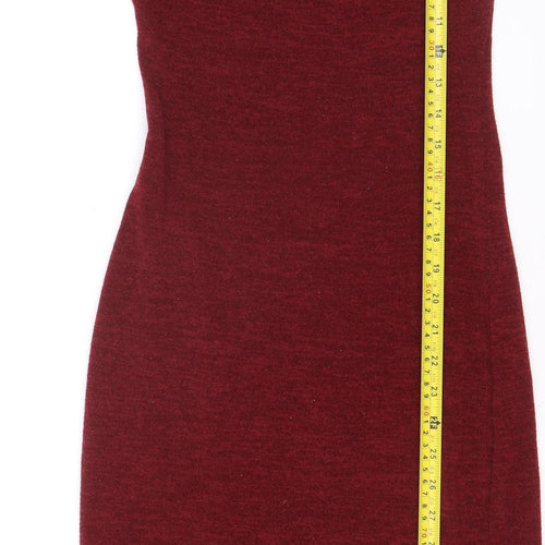 Atmosphere Women Red Bodycon Knit Dress Size 8 3/4 Sleeve