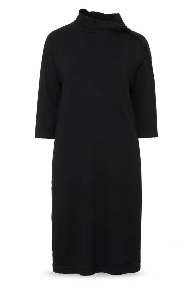 Boohoo Women’s Black Bodycon High Neck Knee Length Dress Size 12
