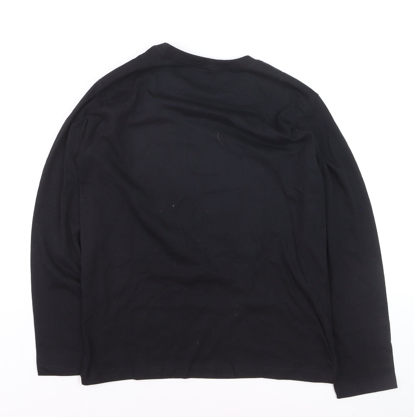 Snooze Time Boys Black Game Day Long Sleeve Cotton T-Shirt 11-12 Years