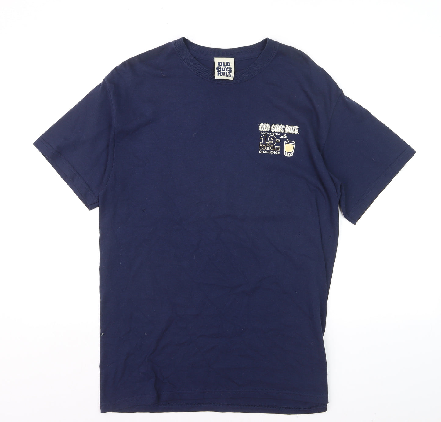 Old Guys Rule Men's Navy 19th Hole Challenge Cotton T-Shirt Size M