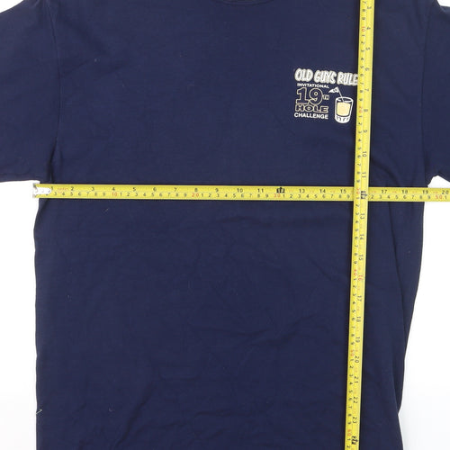 Old Guys Rule Men's Navy 19th Hole Challenge Cotton T-Shirt Size M