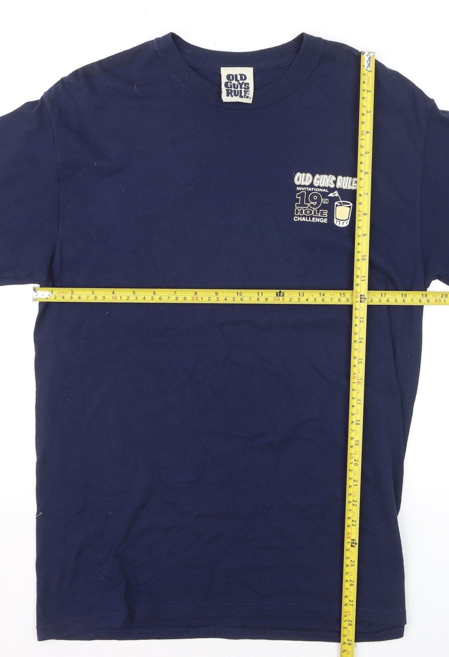 Old Guys Rule Men's Navy 19th Hole Challenge Cotton T-Shirt Size M