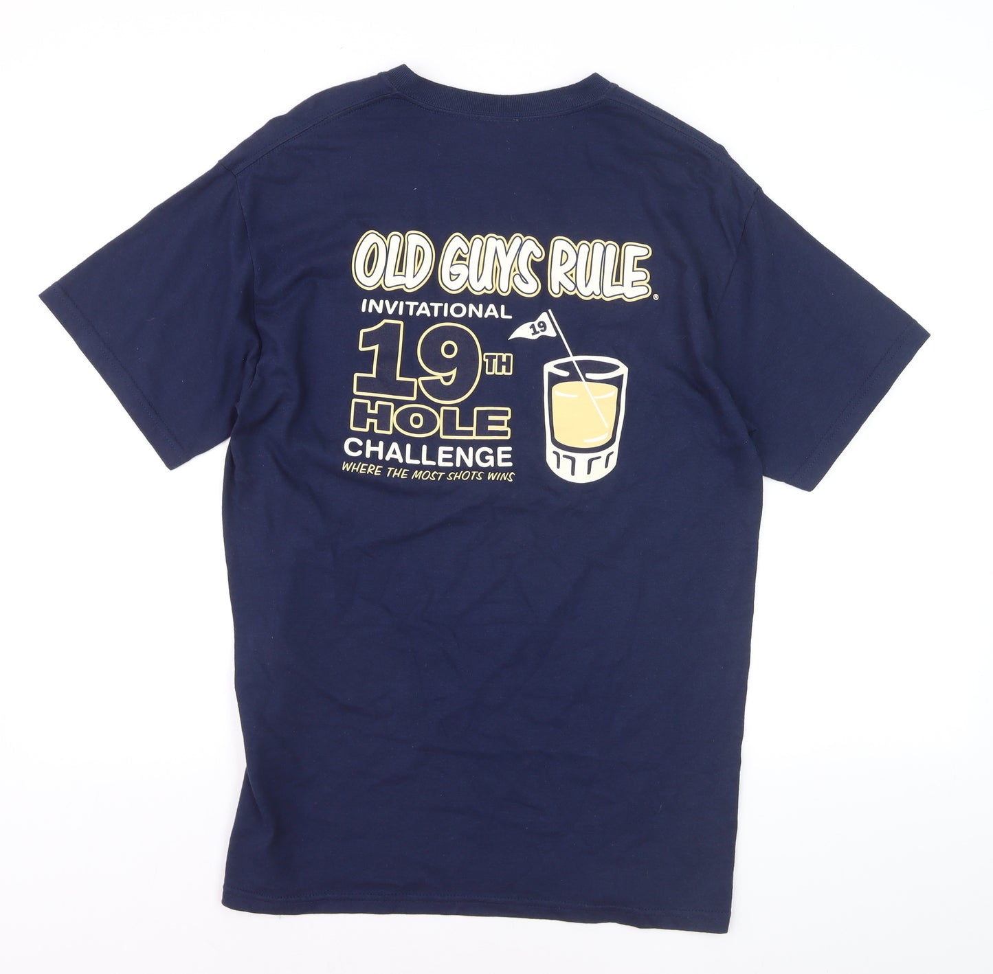 Old Guys Rule Men's Navy 19th Hole Challenge Cotton T-Shirt Size M