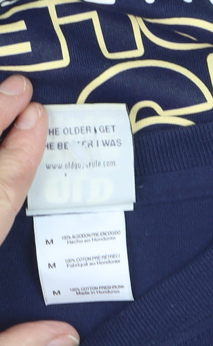 Old Guys Rule Men's Navy 19th Hole Challenge Cotton T-Shirt Size M