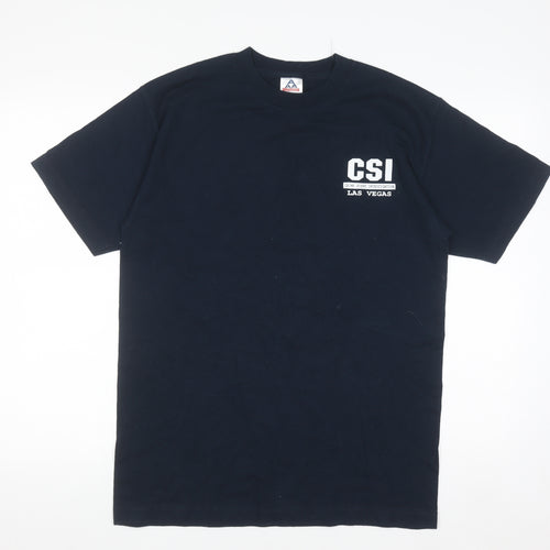 Alstyle Apparel Men's Black CSI Las Vegas Cotton T-Shirt Medium