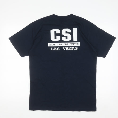 Alstyle Apparel Men's Black CSI Las Vegas Cotton T-Shirt Medium