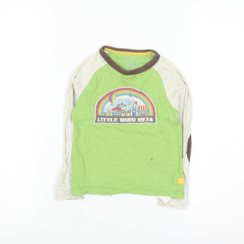 Little Bird Unisex Baby Green Long Sleeve Graphic T-Shirt 18-24 Months