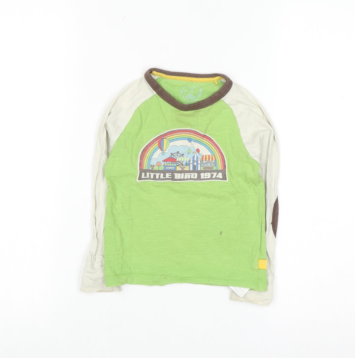 Little Bird Unisex Baby Green Long Sleeve Graphic T-Shirt 18-24 Months