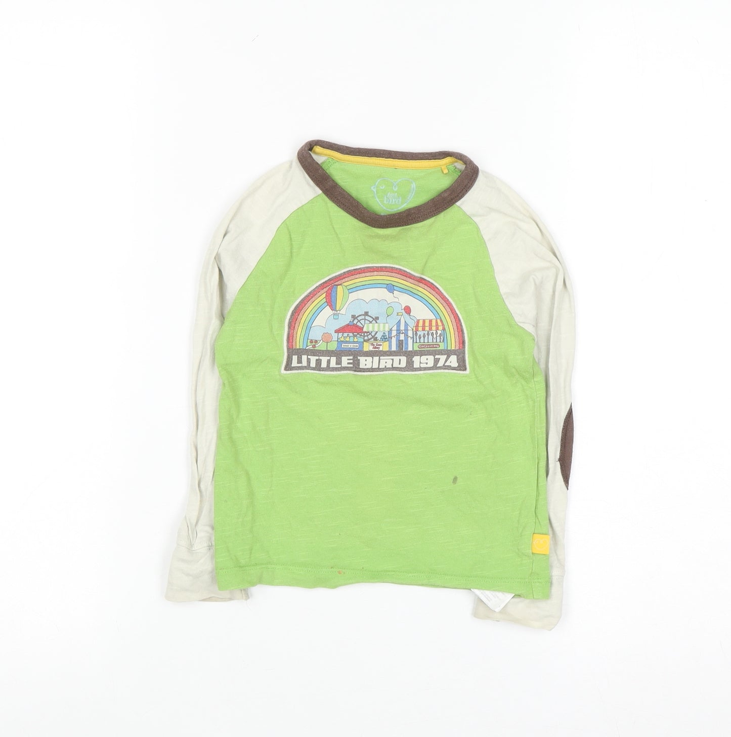 Little Bird Unisex Baby Green Long Sleeve Graphic T-Shirt 18-24 Months