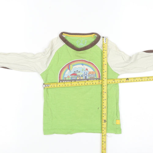 Little Bird Unisex Baby Green Long Sleeve Graphic T-Shirt 18-24 Months