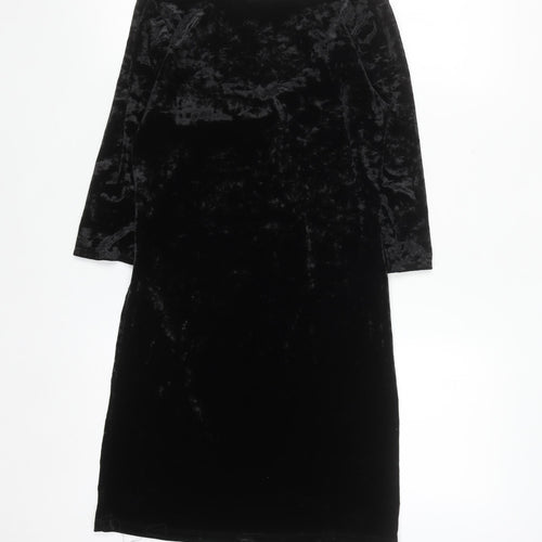 Dunnes Women’s Black Velvet Bodycon Party Dress Size 12