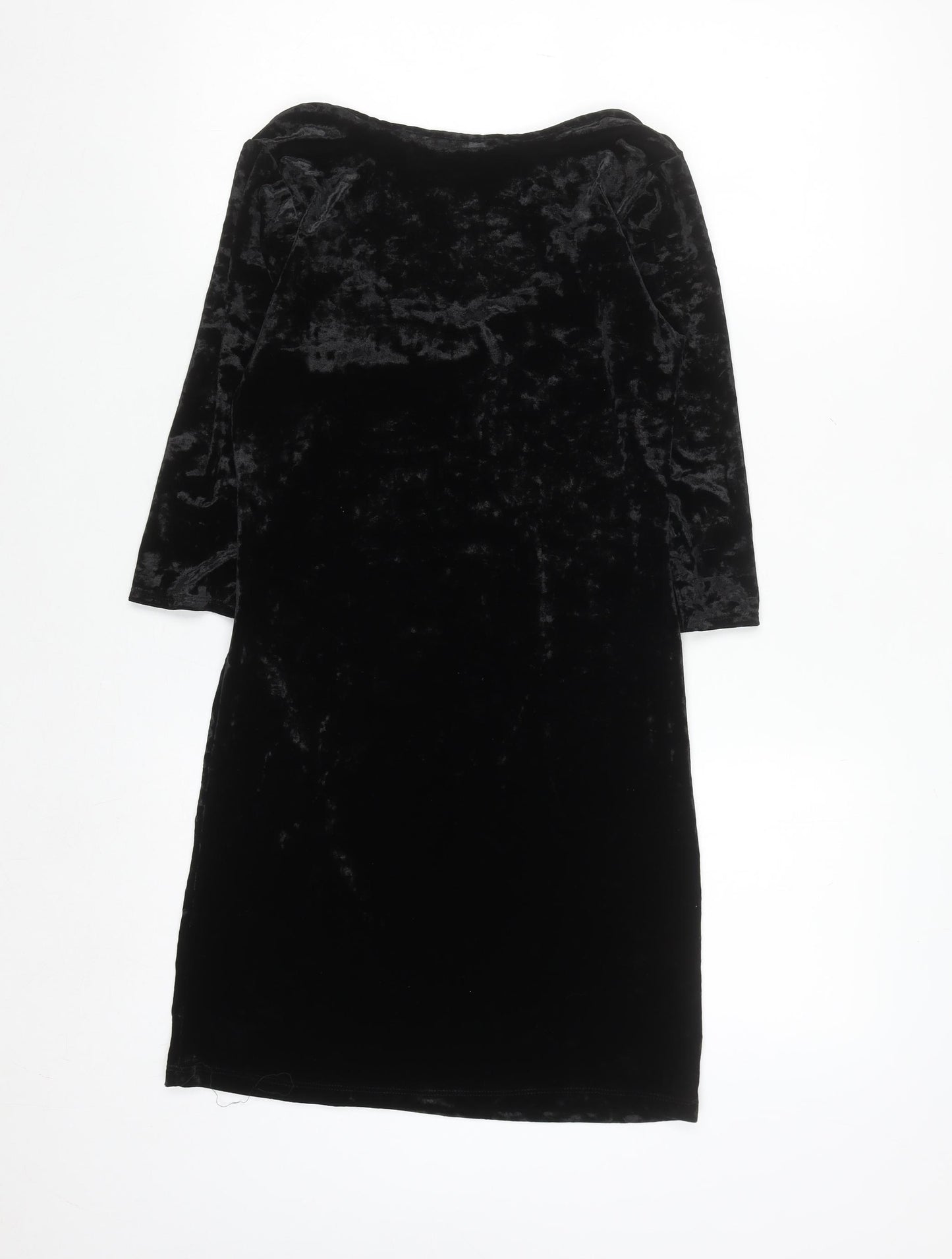 Dunnes Women’s Black Velvet Bodycon Party Dress Size 12