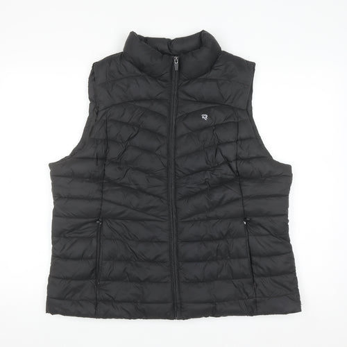 Reaktiv x Oti Mabuse Men's Black Puffer Waistcoat Size L Lightweight