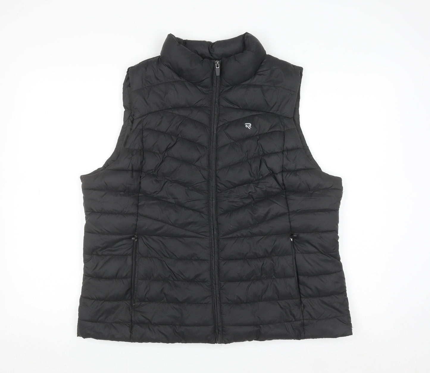 Reaktiv x Oti Mabuse Men's Black Puffer Waistcoat Size L Lightweight