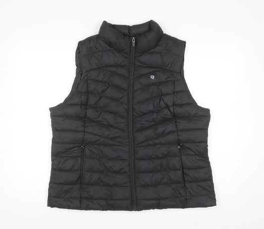 Reaktiv x Oti Mabuse Men's Black Puffer Waistcoat Size L Lightweight