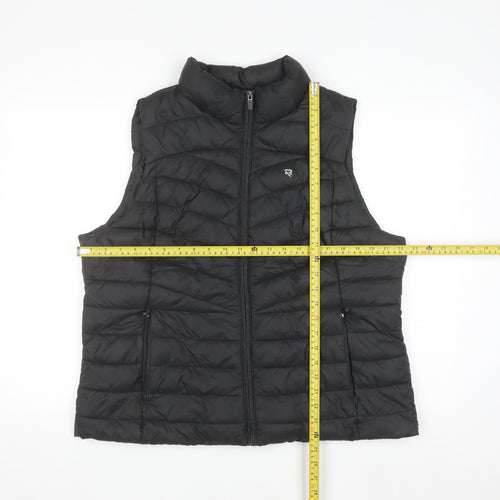 Reaktiv x Oti Mabuse Men's Black Puffer Waistcoat Size L Lightweight