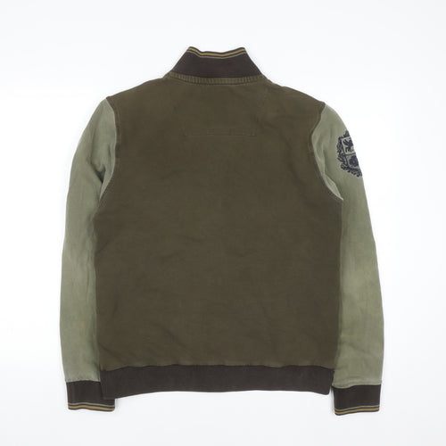 Aeronautica Militare Men’s Green Full Zip Sweatshirt Medium