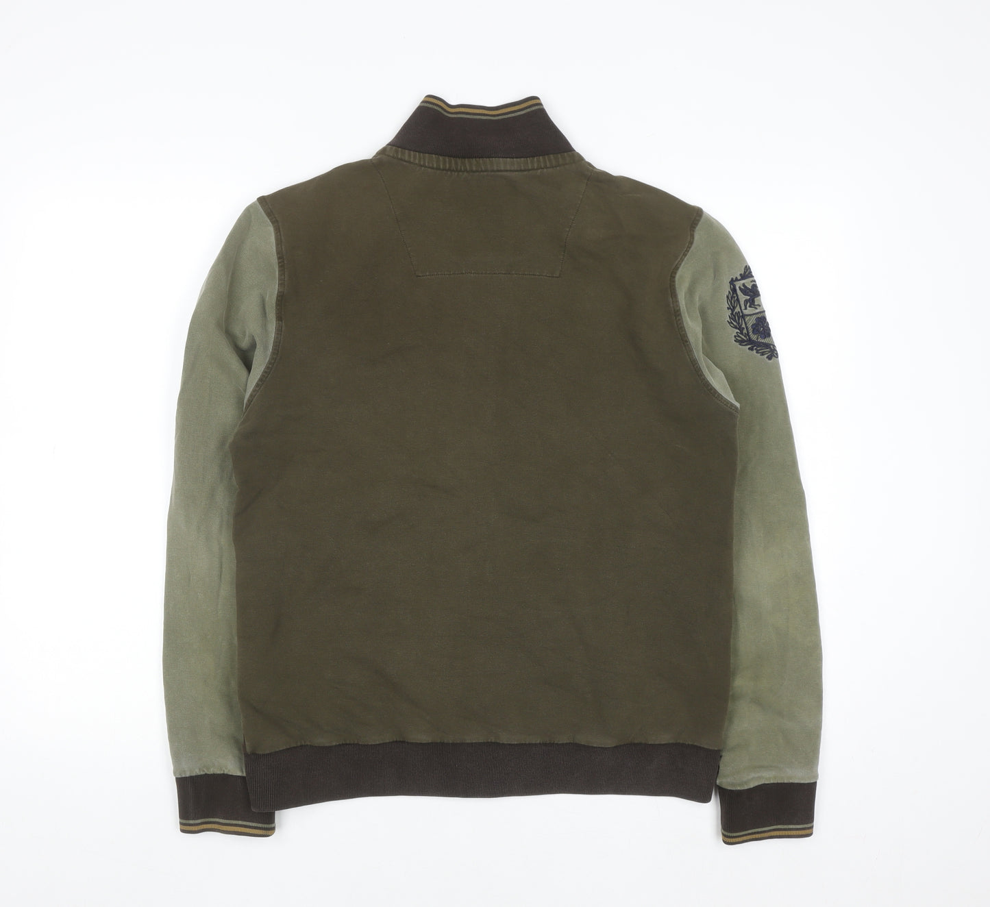Aeronautica Militare Men’s Green Full Zip Sweatshirt Medium
