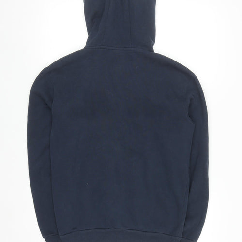 Ellesse Women's Navy Hoodie Size 8 Pullover Cotton Blend Logo Hooded Sweatshirt