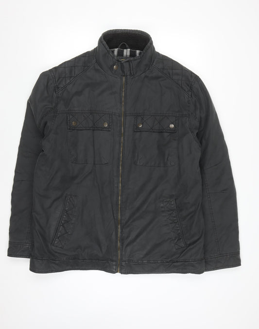 P.G. Field Men's Black XL Quilted Country Jacket with Full Zip