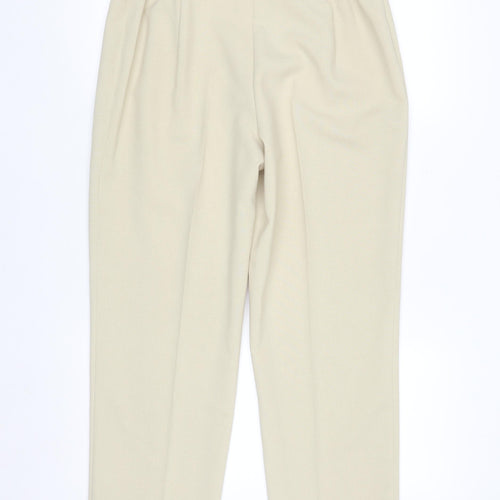 Marks and Spencer Women Beige Size 14 Short Dress Pants