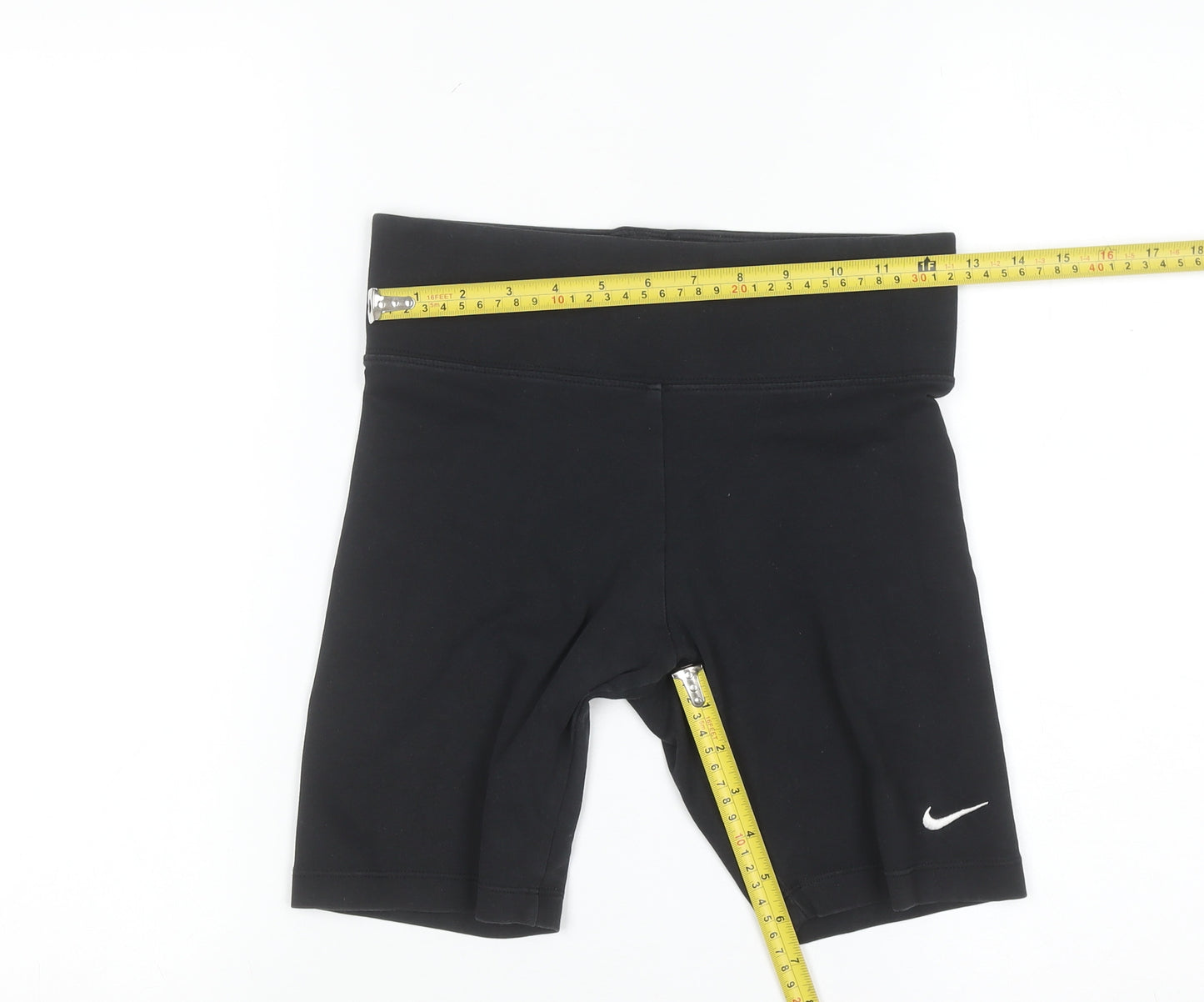 Nike Womens Black Small Biker Shorts Stretch Gym Training Activewear