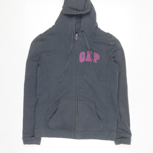 GAP Women’s Dark Grey Full Zip Hoodie XS Cotton Blend
