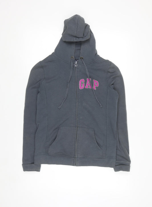 GAP Women’s Dark Grey Full Zip Hoodie XS Cotton Blend