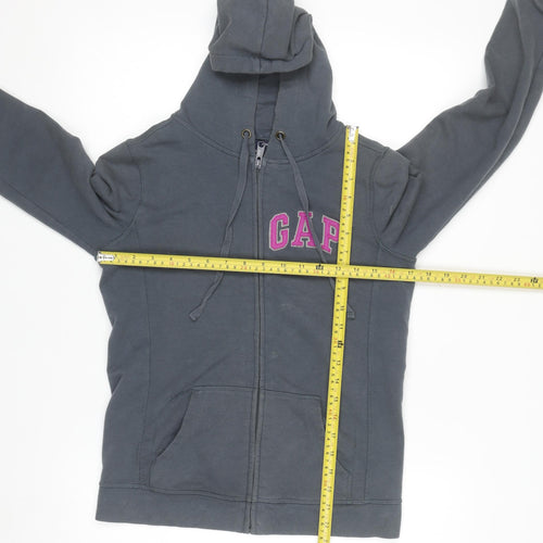 GAP Women’s Dark Grey Full Zip Hoodie XS Cotton Blend