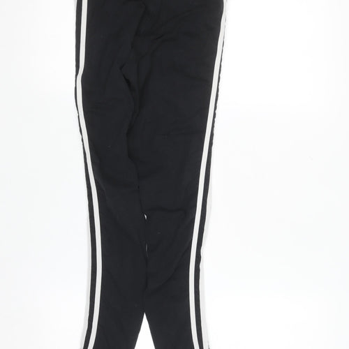 Adidas Women’s Black Ankle Leggings Size 8 Stretch Cotton