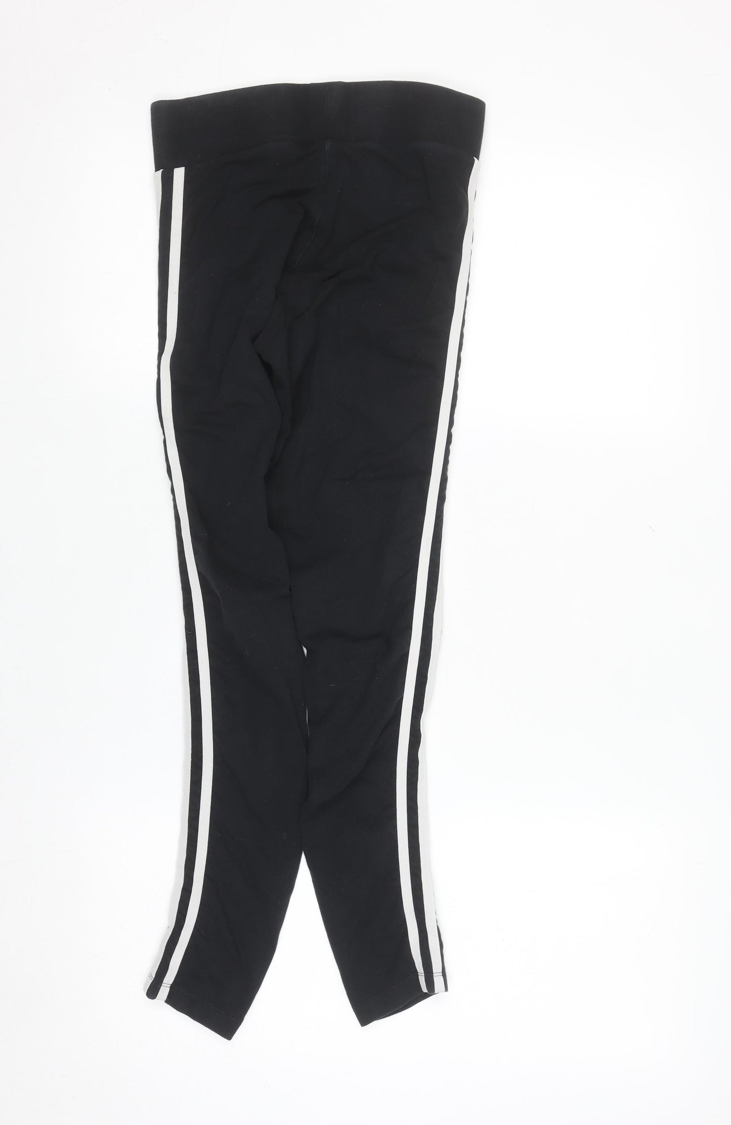 Adidas Women’s Black Ankle Leggings Size 8 Stretch Cotton