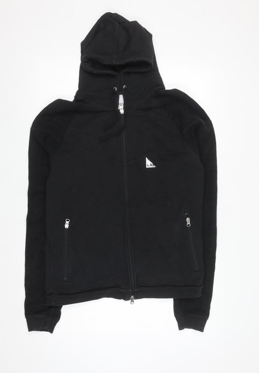 Labrum Men's Black Full Zip Hoodie Size M Cotton Fleece