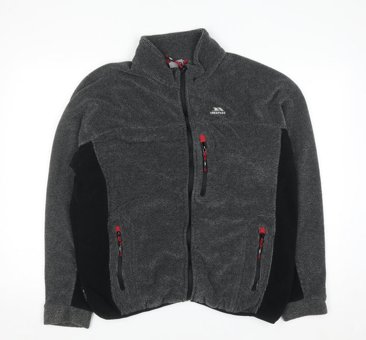 Trespass Men's Grey XL Full Zip Fleece Sweatshirt Outdoor Hiking Top