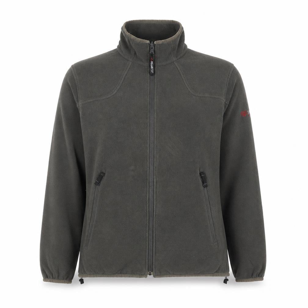 Front view of TOG24 Women’s Grey Full Zip Fleece Jacket, size UK 14/16