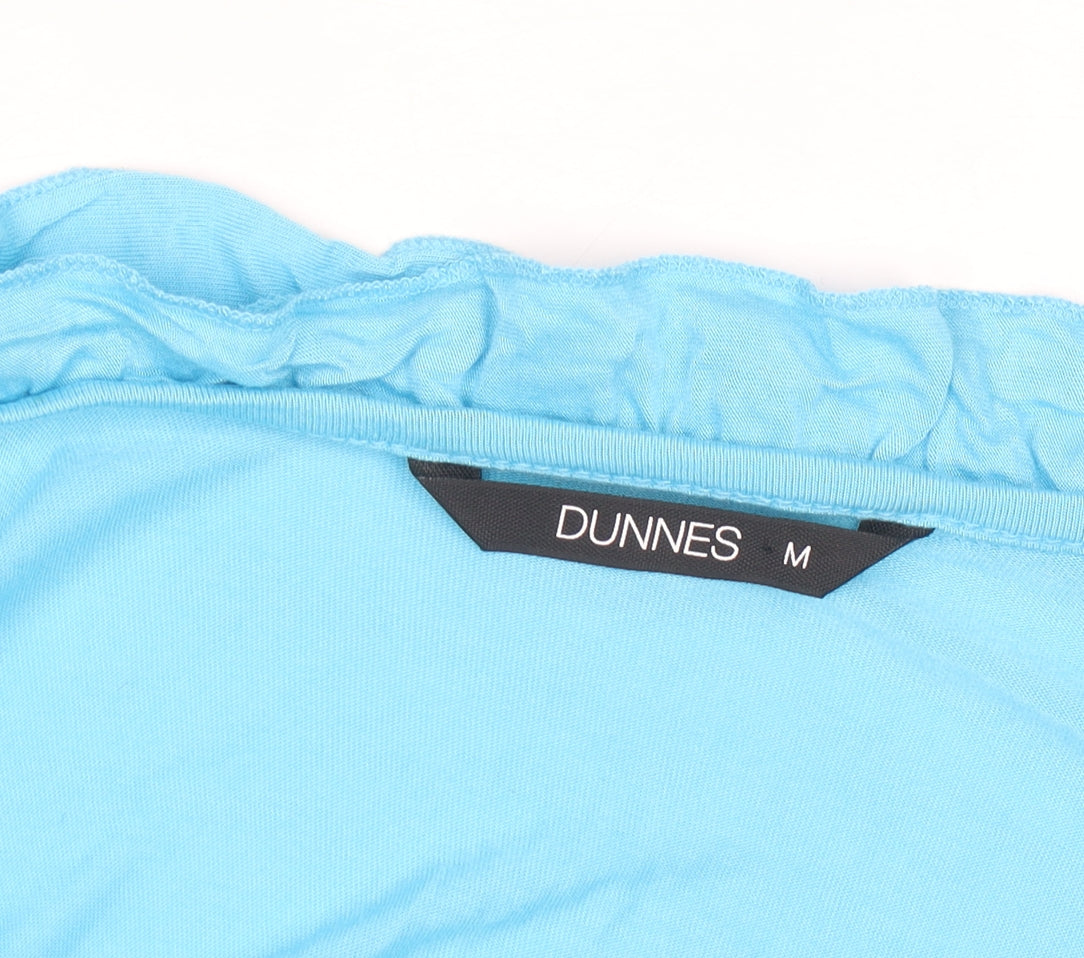 Dunnes Women Blue Long Sleeve Ruffle Cardigan Size 14