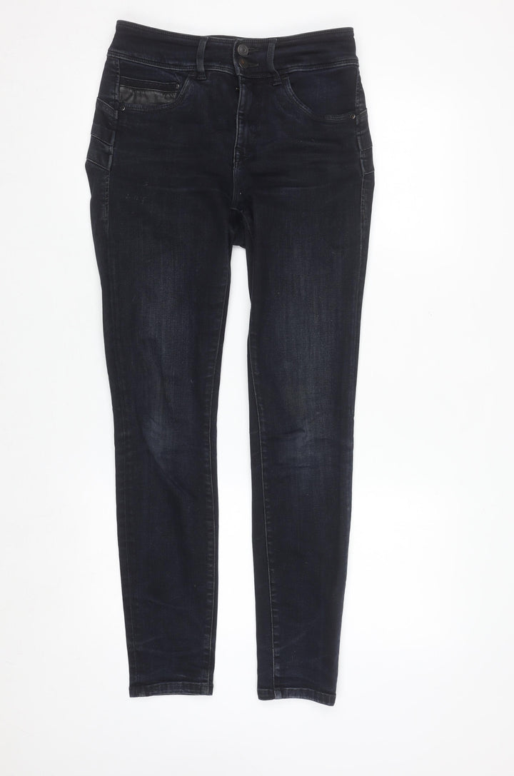 Salsa Women’s Black Skinny Jeans Size 9 Mid Rise Stretch Denim