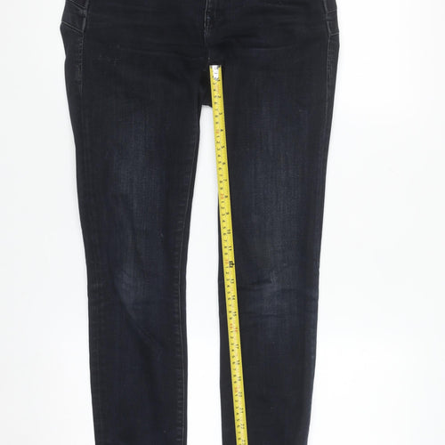 Salsa Women’s Black Skinny Jeans Size 9 Mid Rise Stretch Denim