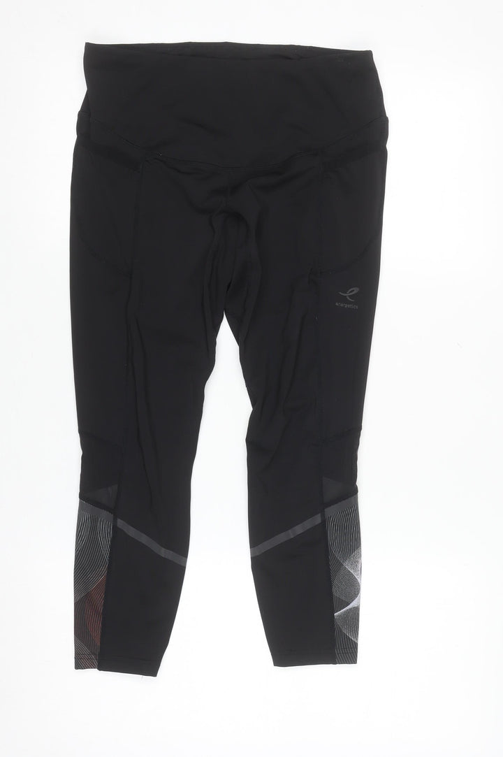 Energetics Women's Black Running Leggings Size 10 DRYPLUS