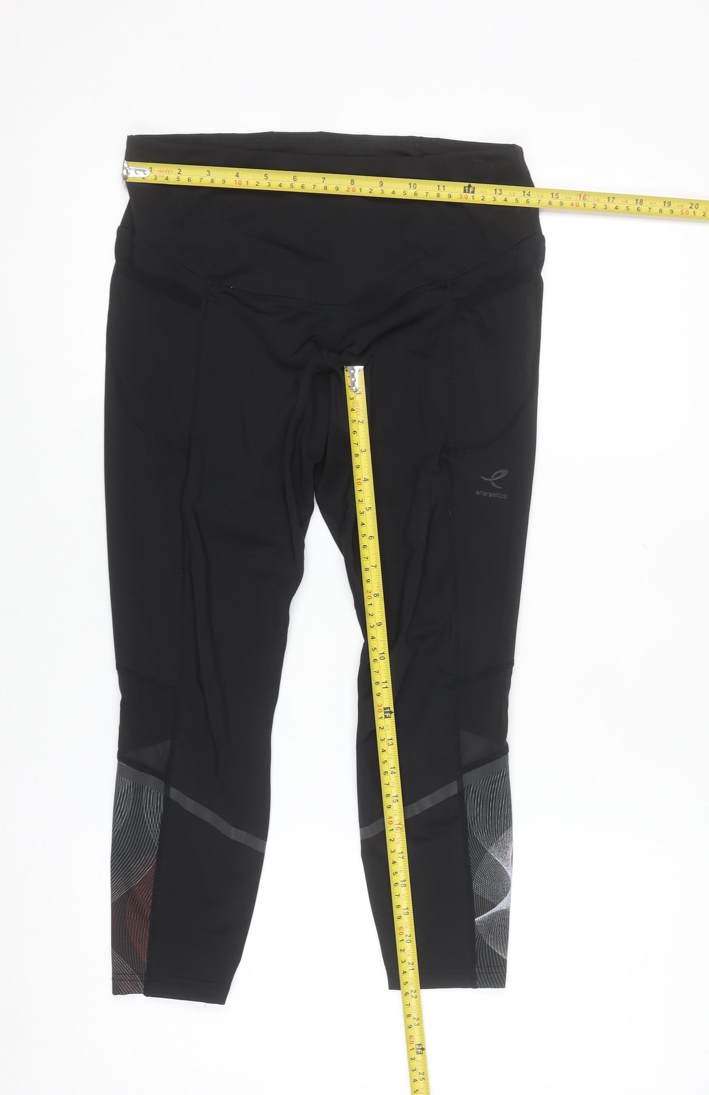 Energetics Women's Black Running Leggings Size 10 DRYPLUS