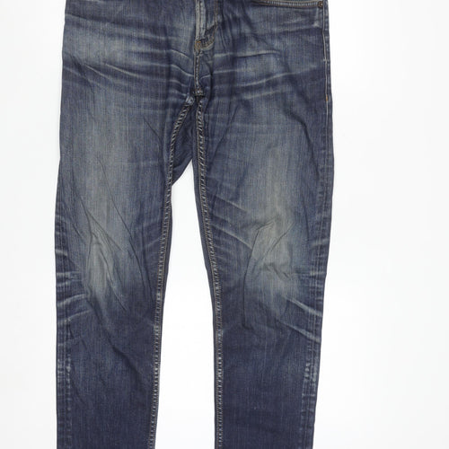Paul Costelloe Men's Blue Straight Leg Denim Jeans W32 L32
