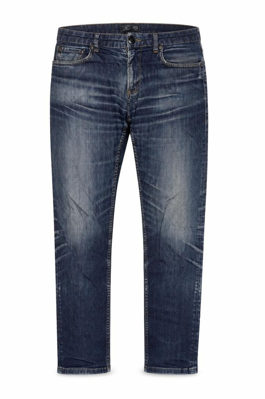 Front view of Paul Costelloe Men's Blue Straight Leg Denim Jeans W32 L32