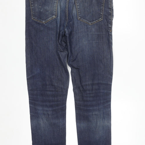 Paul Costelloe Men's Blue Straight Leg Denim Jeans W32 L32