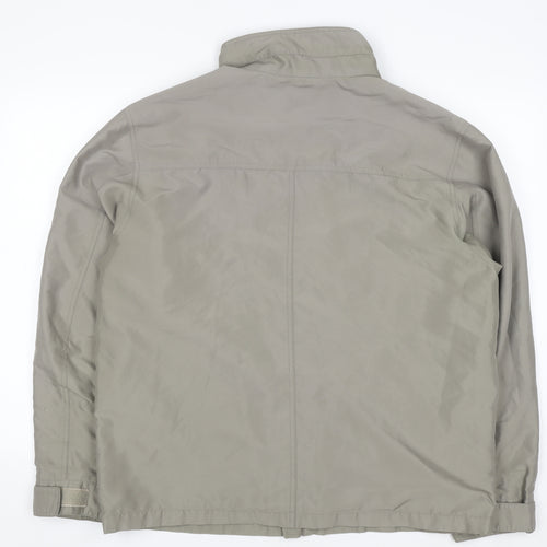 Perry Ellis Portfolio Men's Beige Microfibre Full Zip Jacket L