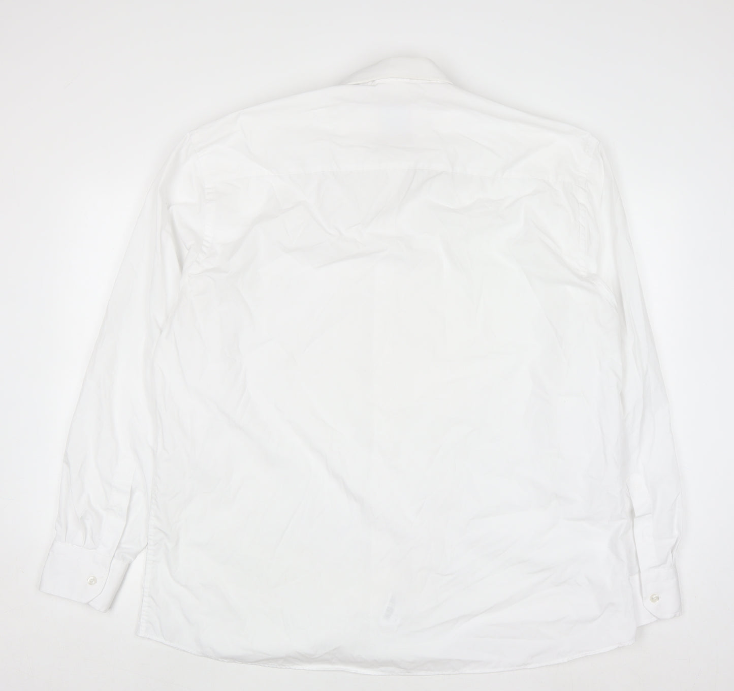 Benetti Men White Classic Fit Long Sleeve Button-Up Shirt 18.5in