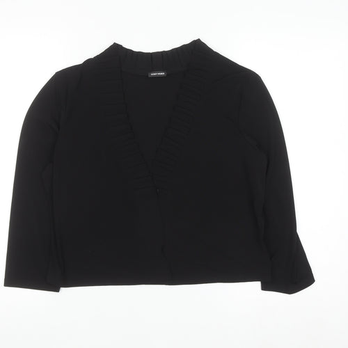 Gerry Weber Women's Black V-Neck Long Sleeve Cardigan Size 14
