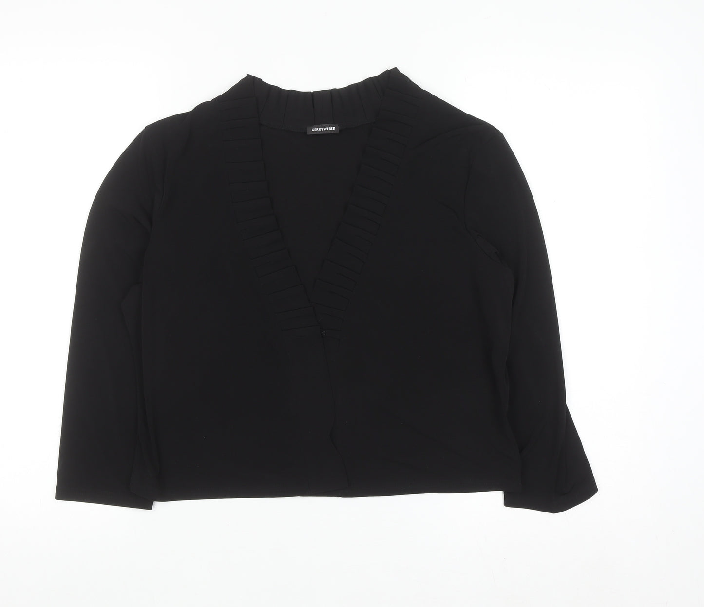 Gerry Weber Women's Black V-Neck Long Sleeve Cardigan Size 14
