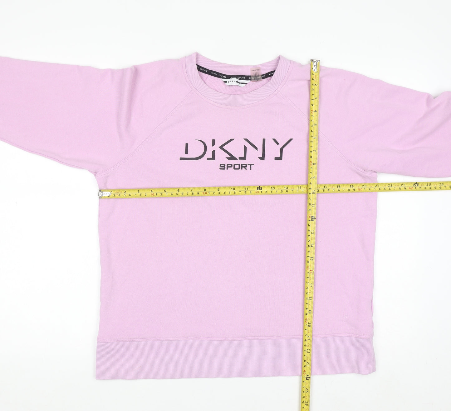 DKNY Sport Women's Pink Pullover Sweatshirt Size M Cotton Blend