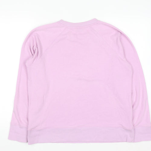 DKNY Sport Women's Pink Pullover Sweatshirt Size M Cotton Blend